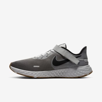 Nike Revolution 5 FlyEase - Férfi Futócipő - Szürke/Metal Réz/Sötét Szürke